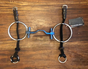 Titanium Polo Gag Happy Tongue Bomber Bit with Tbars