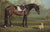 Oil Painting on linen of horse and dog