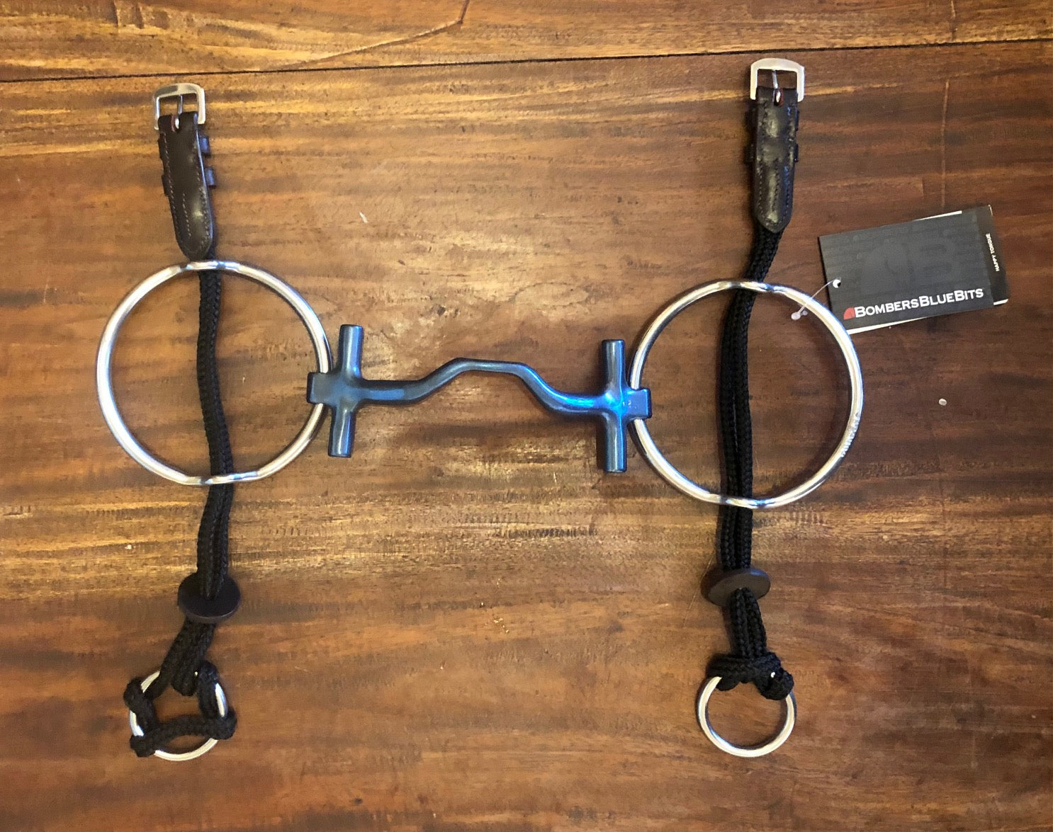 Titanium Polo Gag Happy Tongue Bomber Bit with Tbars