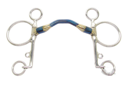 This pelham bit is the best for horses that won't stop while playing polo. 