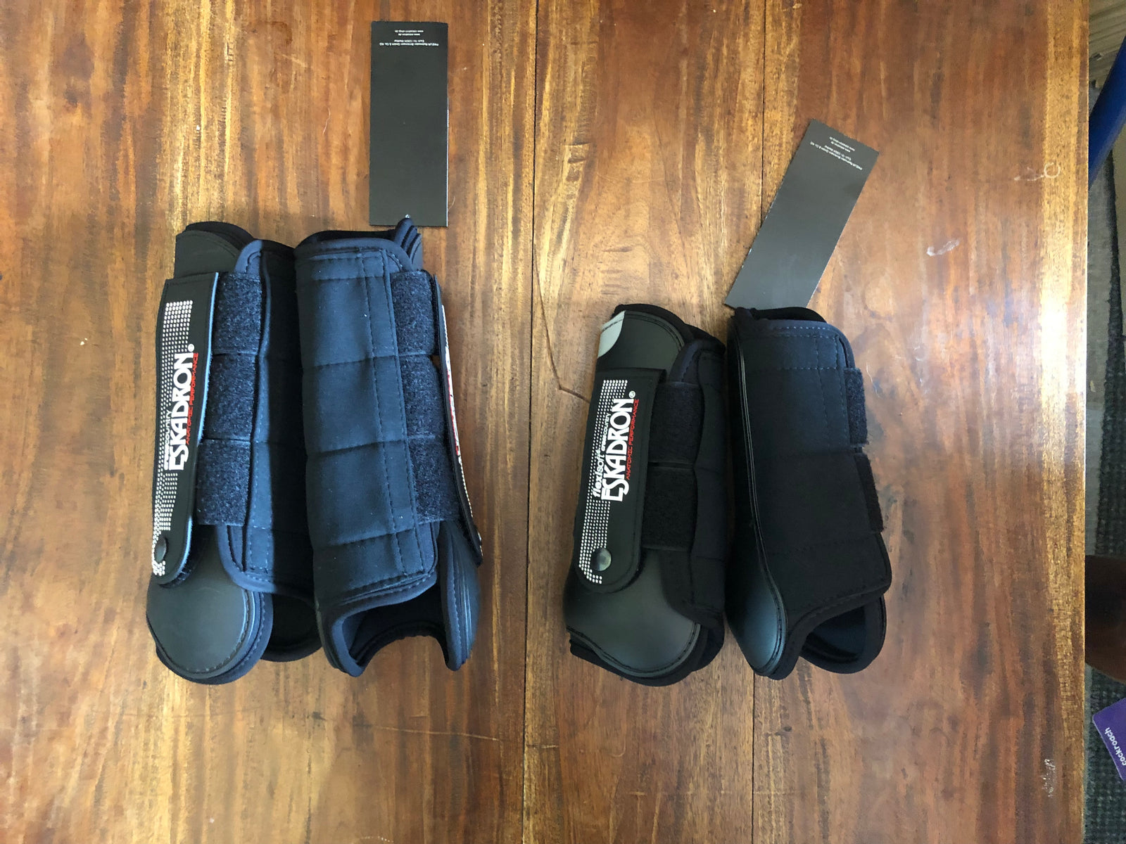 Eskadron Polo Horse Boots - Black Fronts