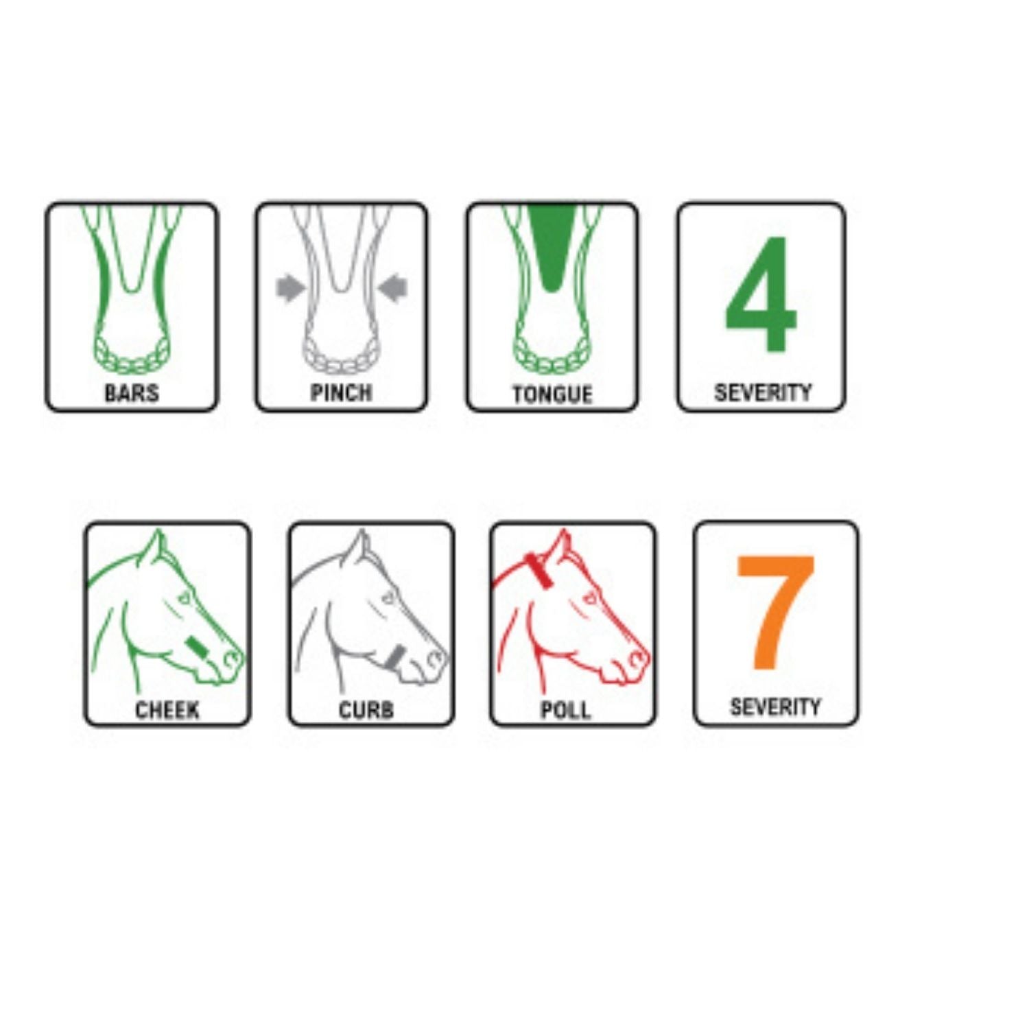 Polo gag snaffle bit for polo ponies made by Bombers. 